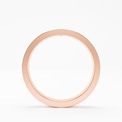 The Groove - Men's Princess Cut Diamond Wedding Band