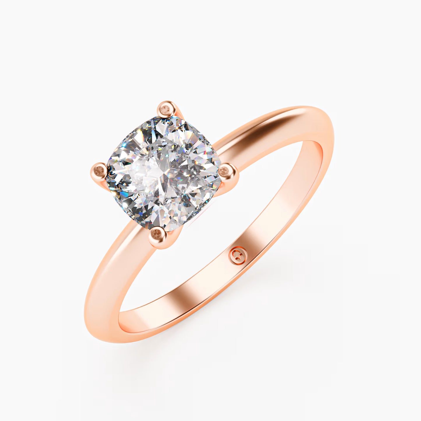 Classic Cushion Cut Solitaire Ring