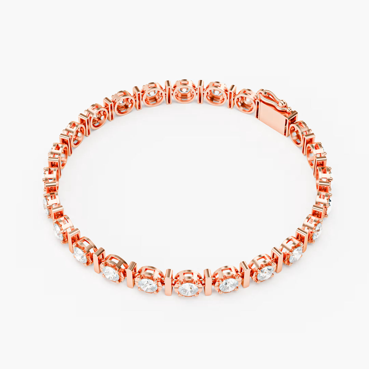 The Station - Graduated Diamond Open Bezel Tennis Bracelet
