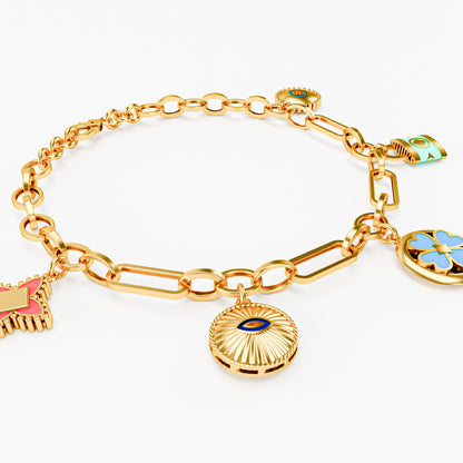 The Lucky Five - Enamel Lucky Charm Bracelet