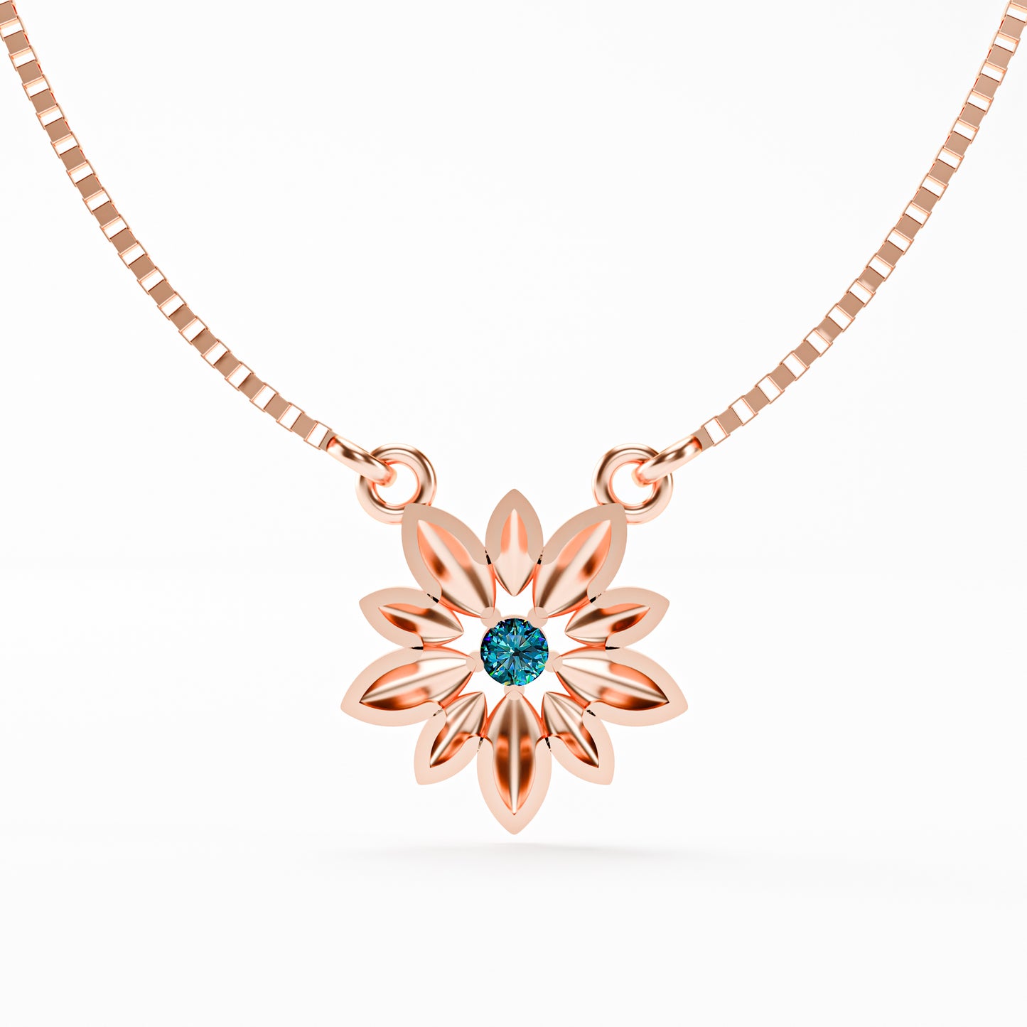 The Daisy - Sculpted Flower Pendant Necklace