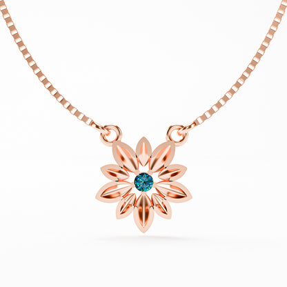 The Daisy - Sculpted Flower Pendant Necklace
