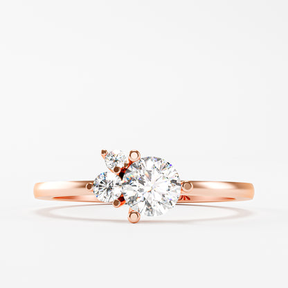 The Trilogy Ring - Three Diamond Cluster Ring by Gehnok