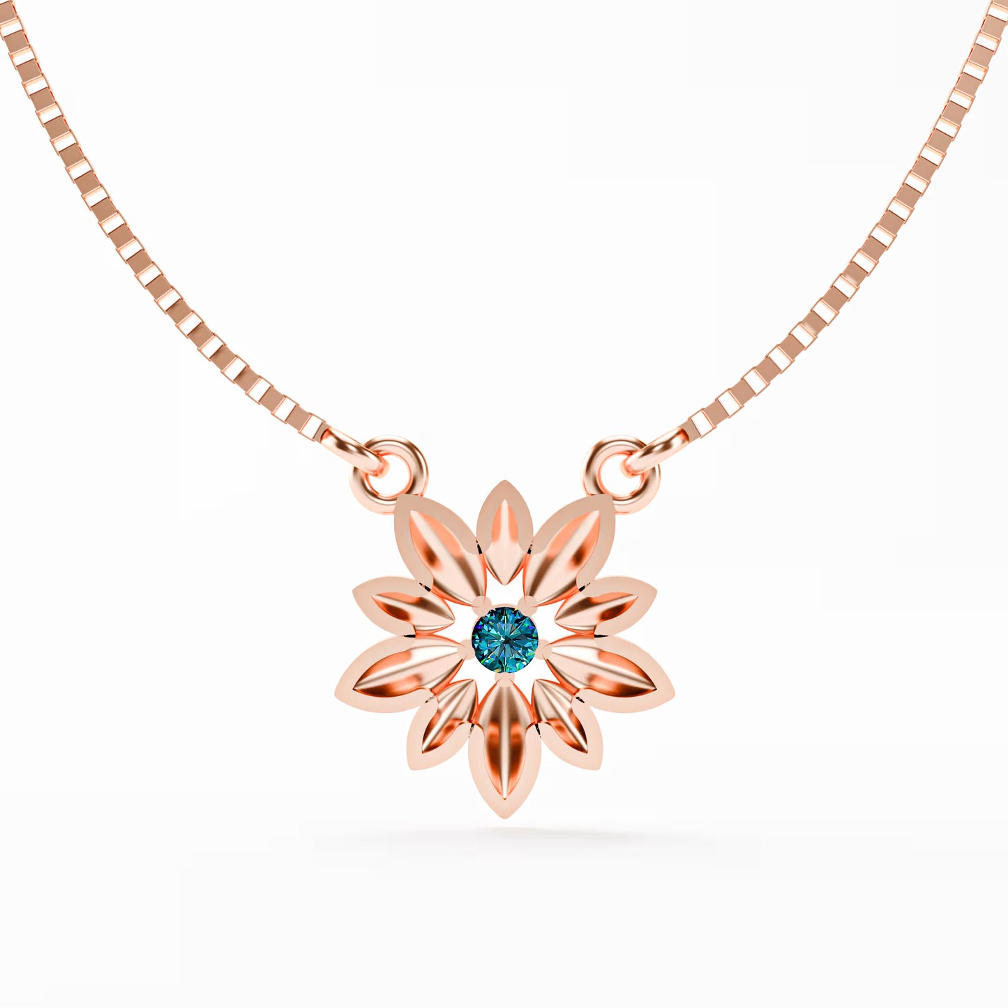 The Daisy - Sculpted Flower Pendant Necklace