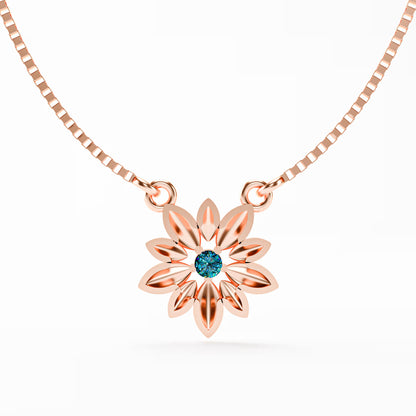 The Daisy - Sculpted Flower Pendant Necklace