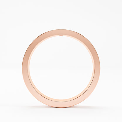 The Groove - Men's Princess Cut Diamond Wedding Band