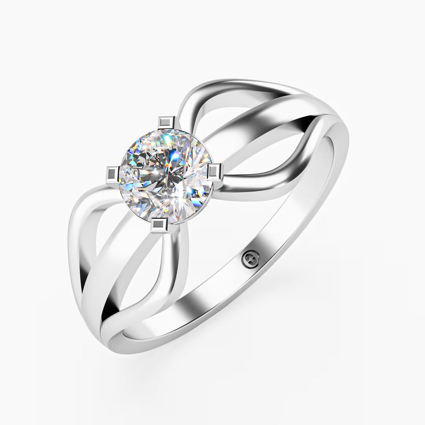 Infinity Solitaire Ring