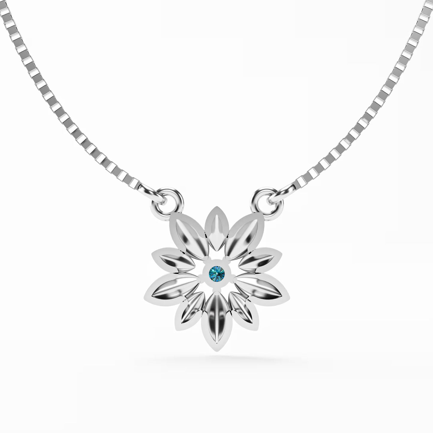 The Daisy - Sculpted Flower Pendant Necklace