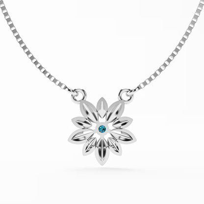The Daisy - Sculpted Flower Pendant Necklace