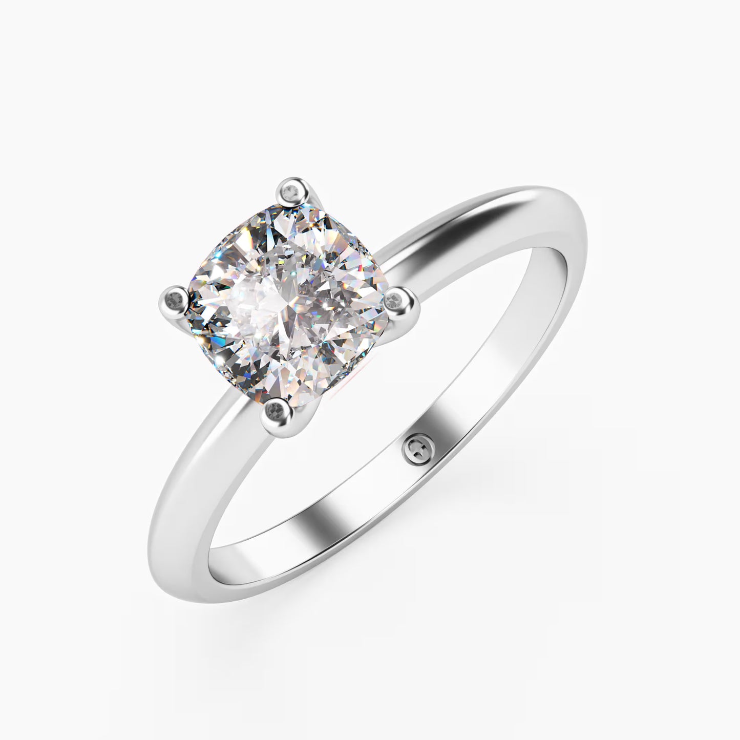 Classic Cushion Cut Solitaire Ring