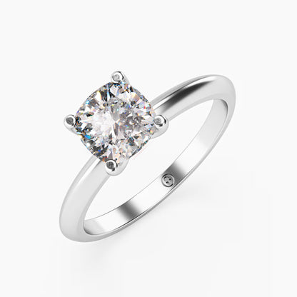 Classic Cushion Cut Solitaire Ring