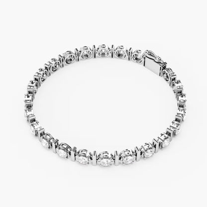 The Station - Graduated Diamond Open Bezel Tennis Bracelet