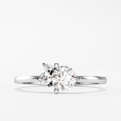 The Trilogy Ring - Three Diamond Cluster Ring by Gehnok