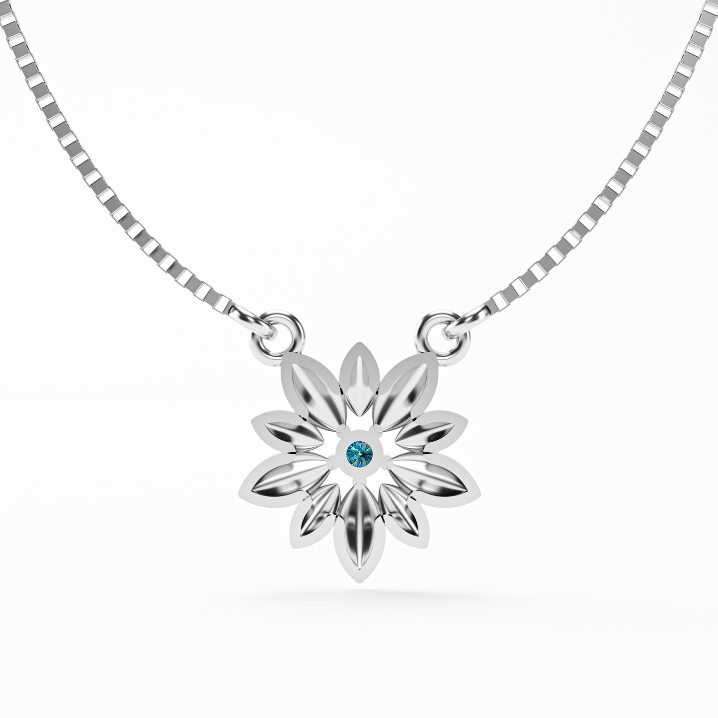The Daisy - Sculpted Flower Pendant Necklace