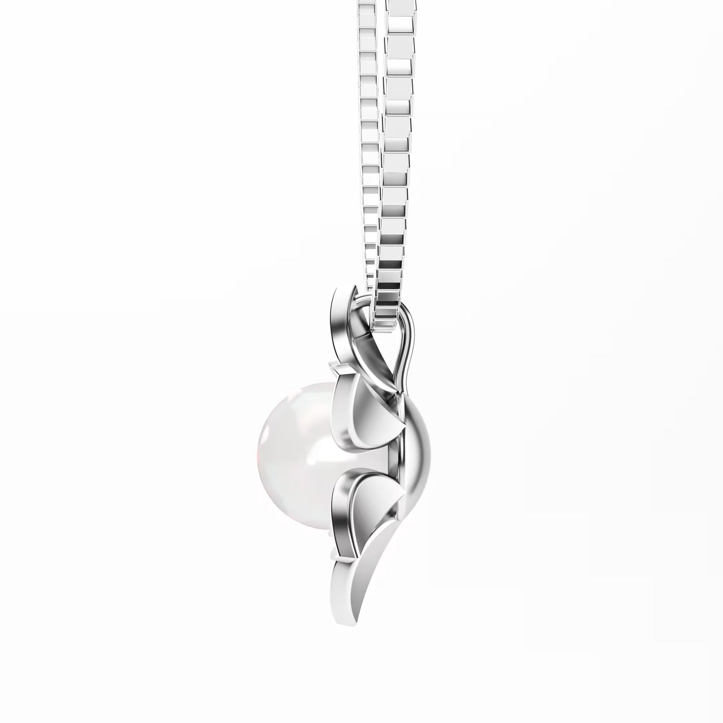 The Pearl Bloom - Six Petal Flower Pearl Pendant