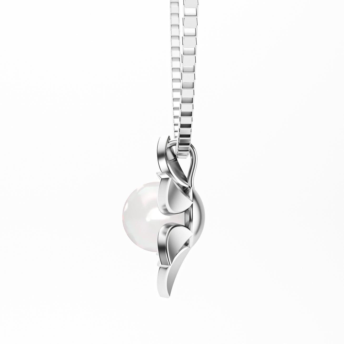 The Pearl Bloom - Six Petal Flower Pearl Pendant