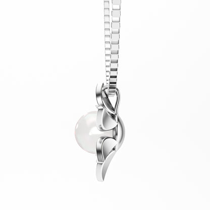 The Pearl Bloom - Six Petal Flower Pearl Pendant