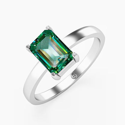 Emerald-Cut Solitaire Ring
