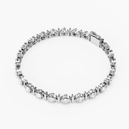The Station - Graduated Diamond Open Bezel Tennis Bracelet