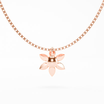 The Pearl Bloom - Six Petal Flower Pearl Pendant
