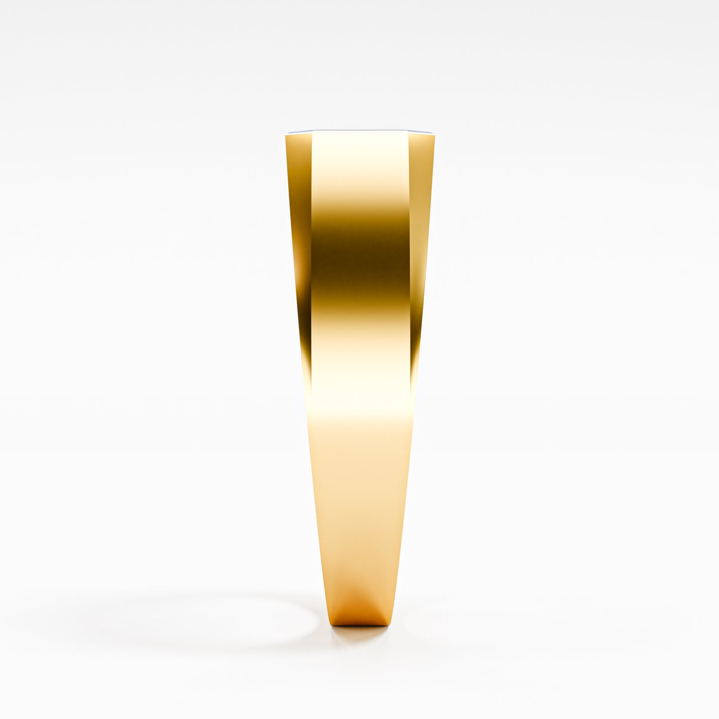 The Executive Two-Tone Gold Men's East-West Emerald Cut Diamond Ring