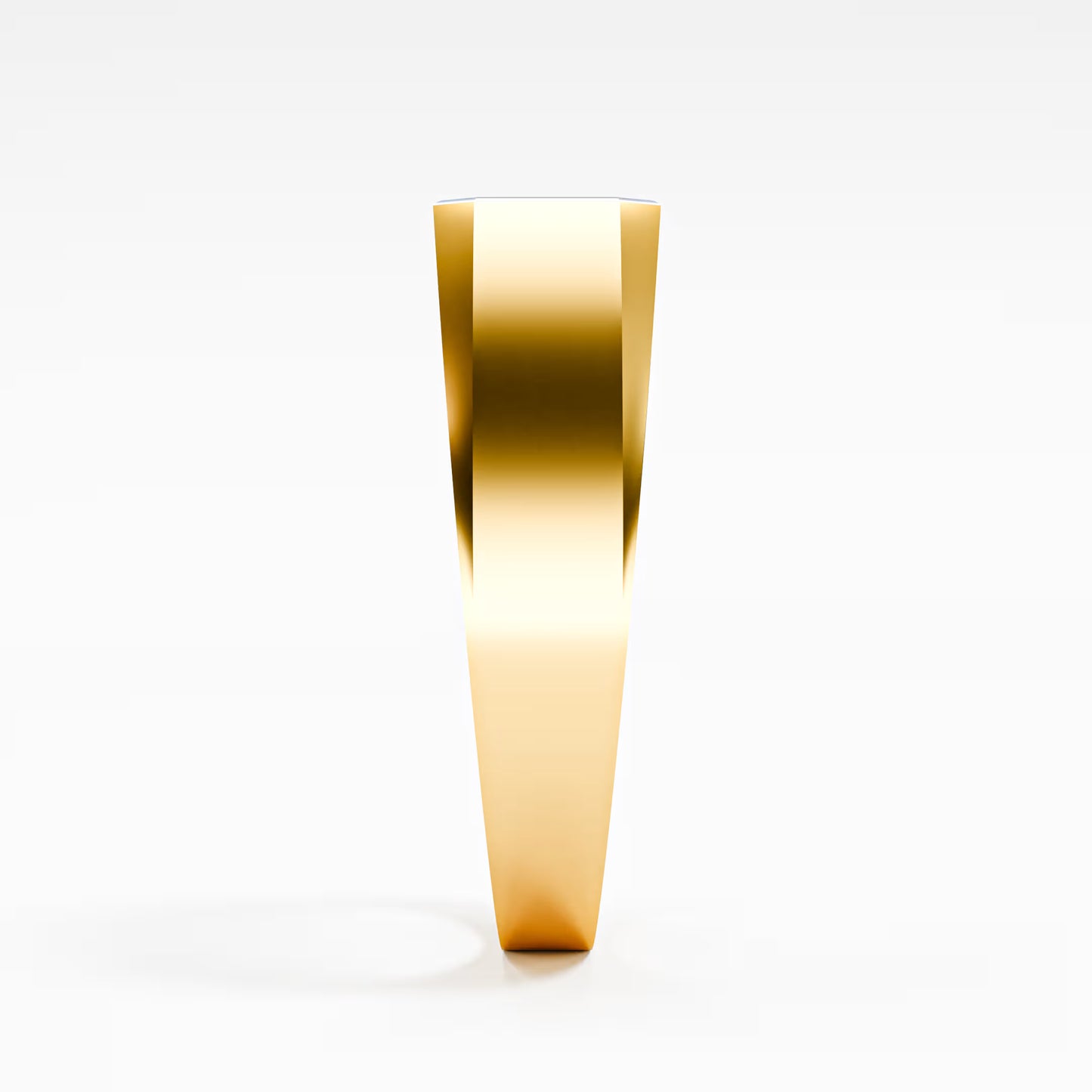 The Executive Two-Tone Gold Men's East-West Emerald Cut Diamond Ring