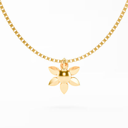 The Pearl Bloom - Six Petal Flower Pearl Pendant