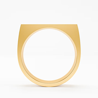 The Architect - Men's Grooved Stripe Band Ring by Gehnok