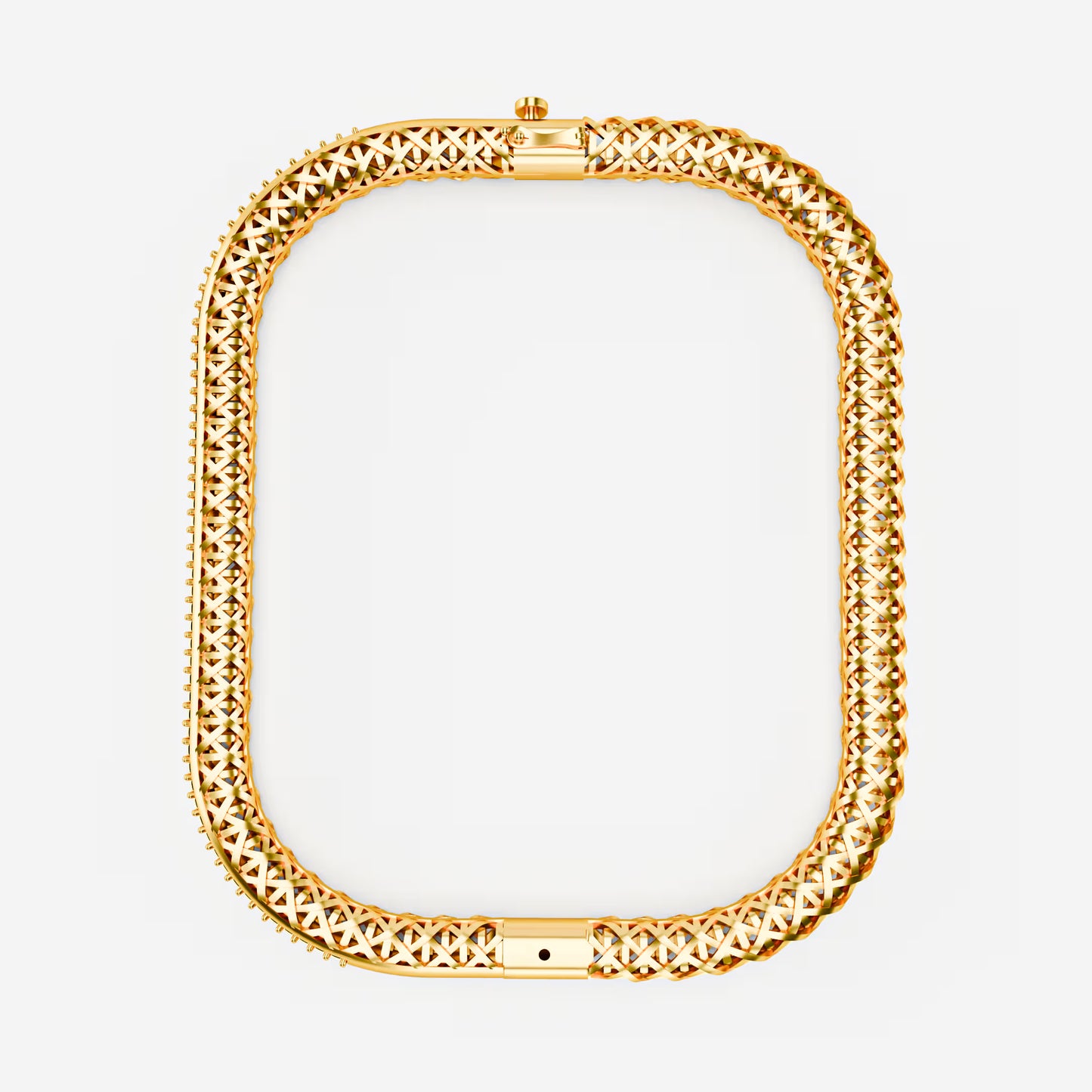 Rose Gold Woven Diamond Bracelet with Pavé Diamond Bar