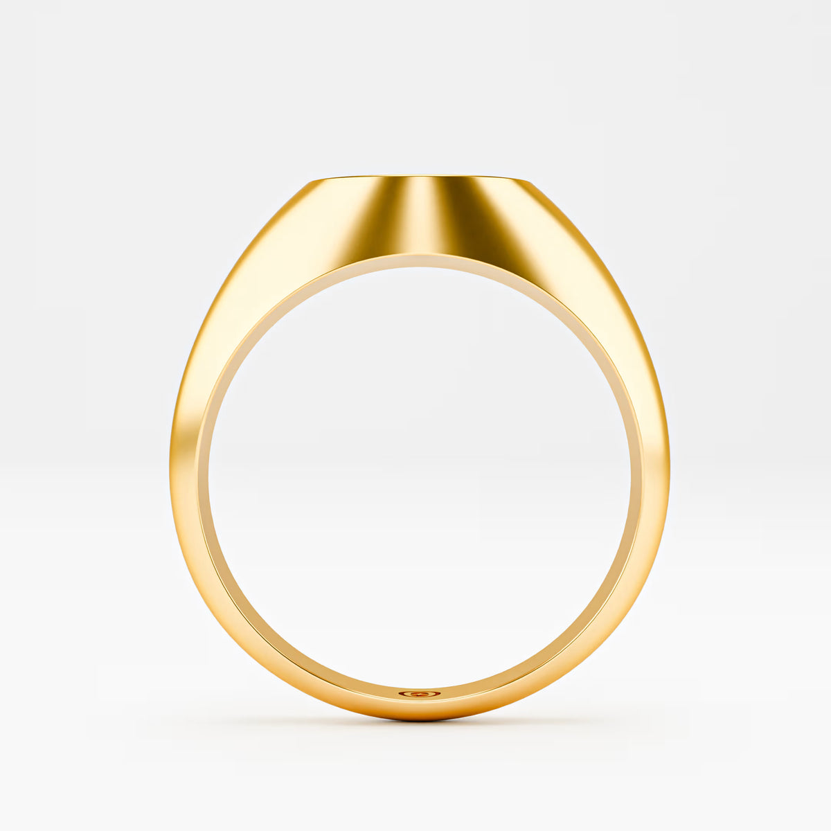 The Diamond Signet - Oval Pavé Diamond Men's Ring