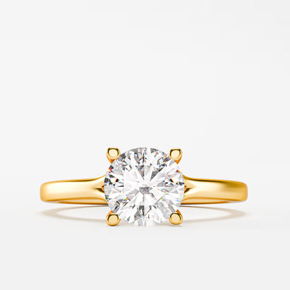 The Classic - Round Brilliant Solitaire Engagement Ring by Gehnok
