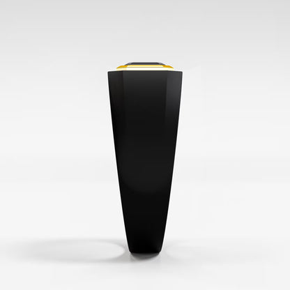 The Onyx Signet - Black Diamond Gold Bezel Ring