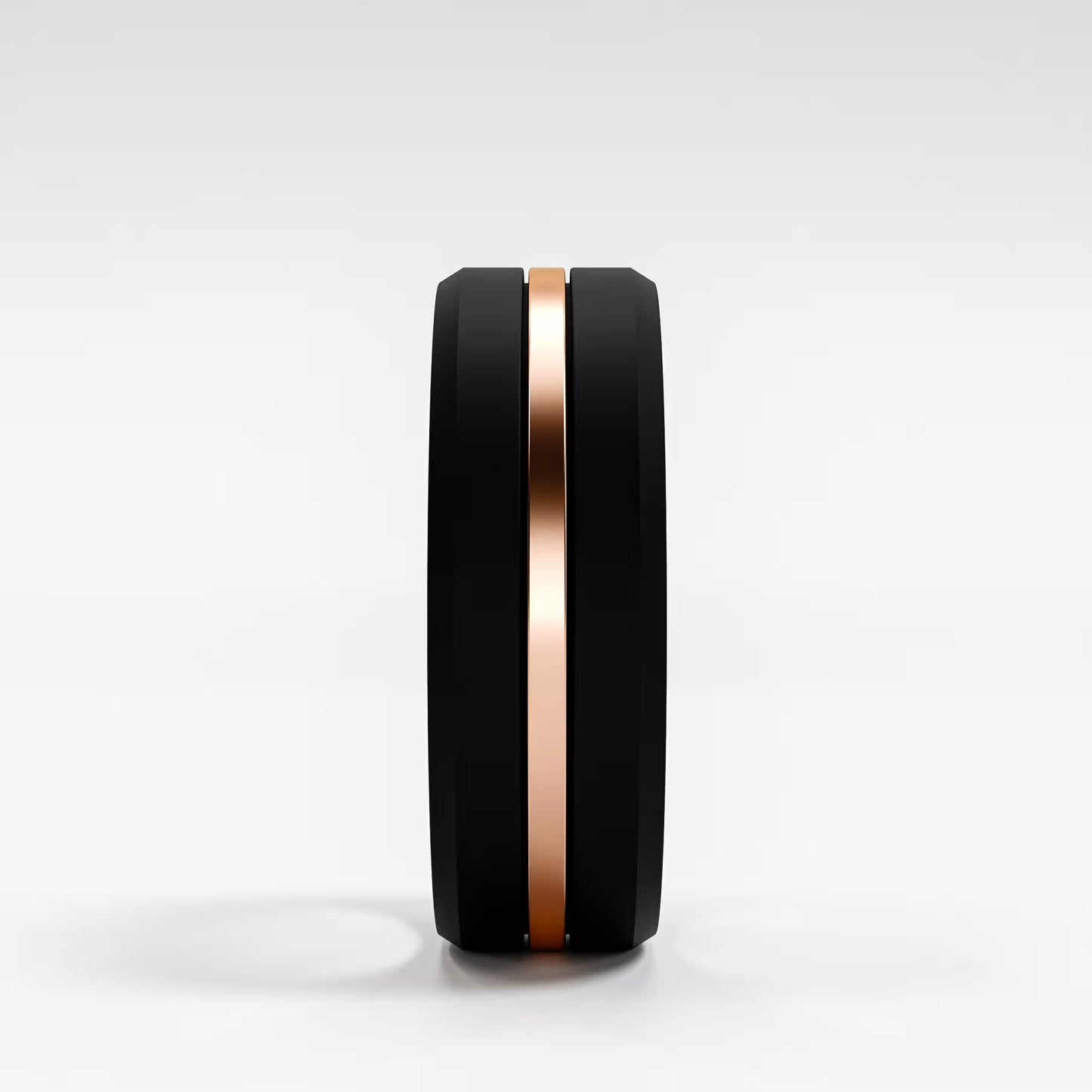 The Onyx Stripe - Black Onyx Band with Gold Center Inlay