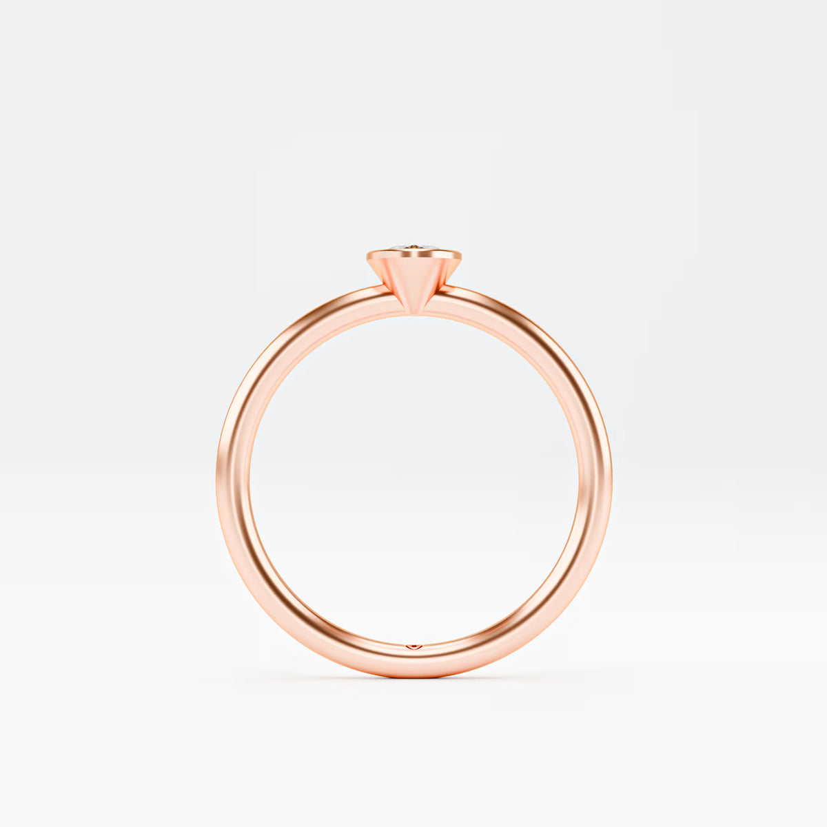 Oval Full Bezel Solitaire Ring