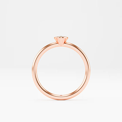 Oval Full Bezel Solitaire Ring