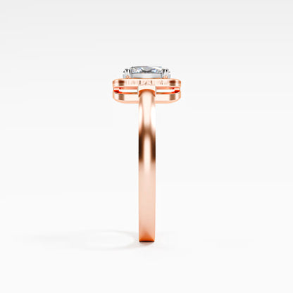 The Swirl - Oval Diamond Open Frame Solitaire Ring