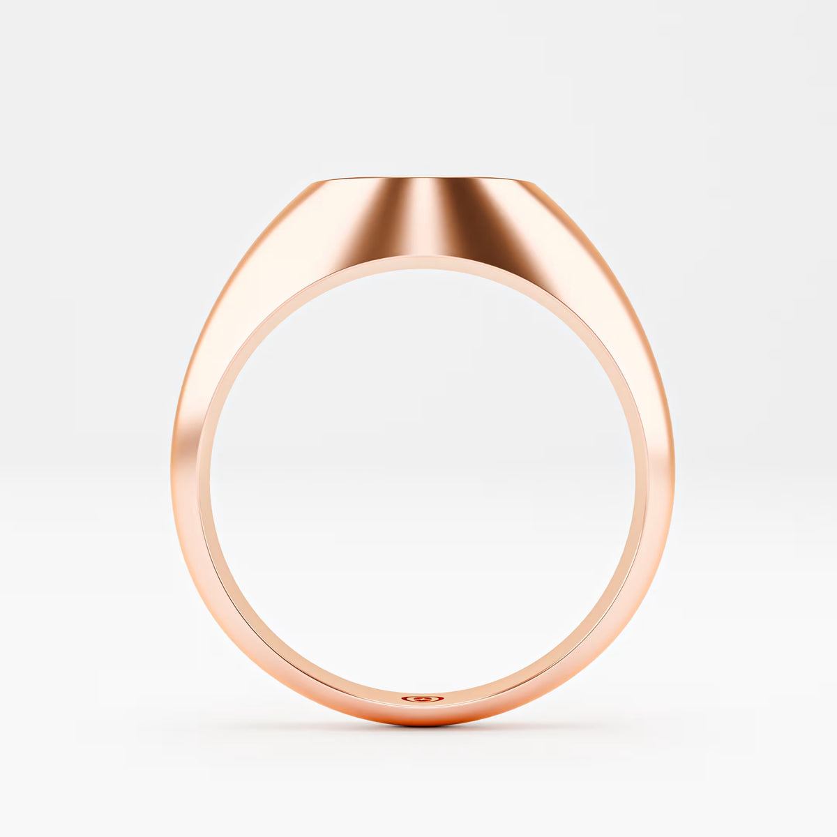 The Diamond Signet - Oval Pavé Diamond Men's Ring