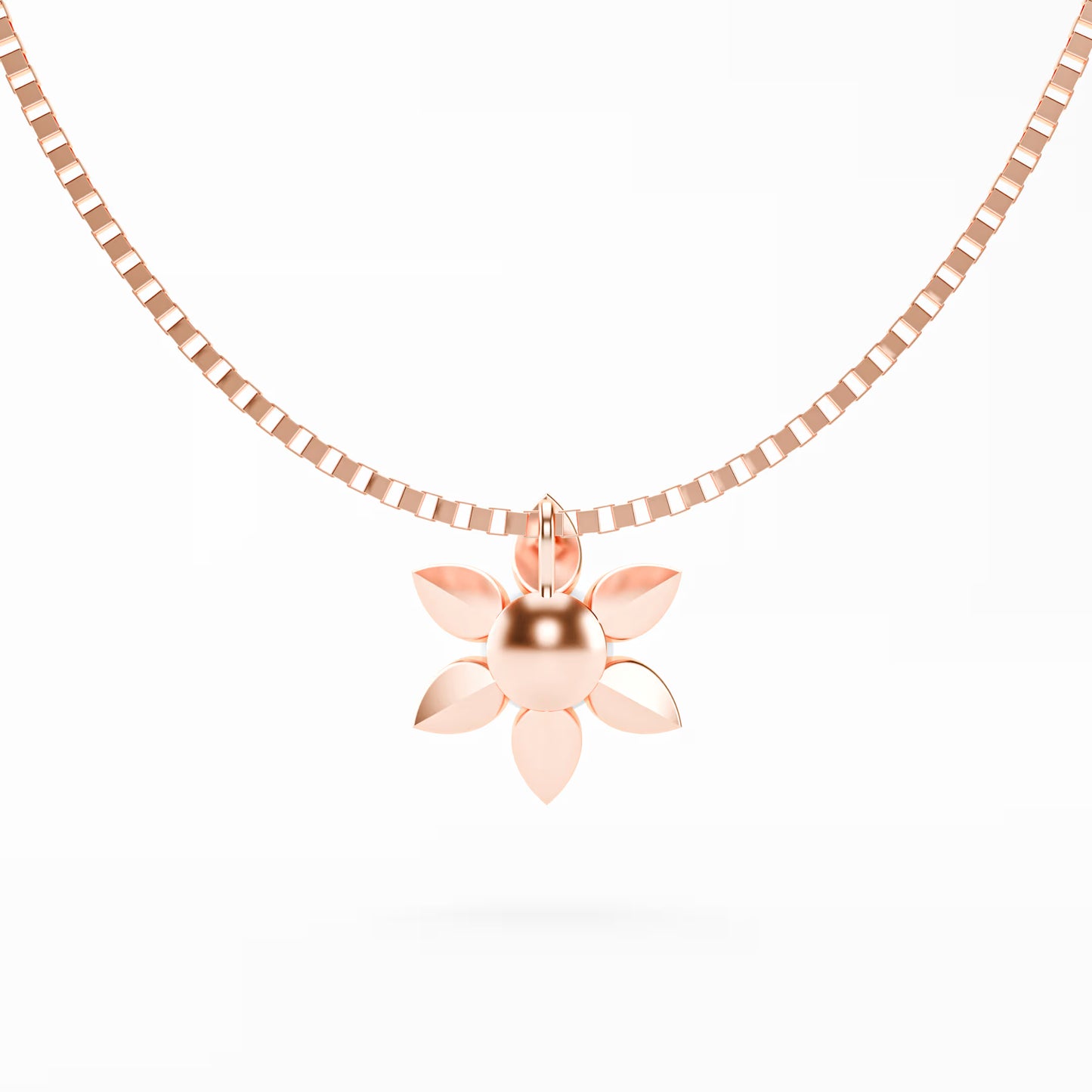The Pearl Bloom - Six Petal Flower Pearl Pendant