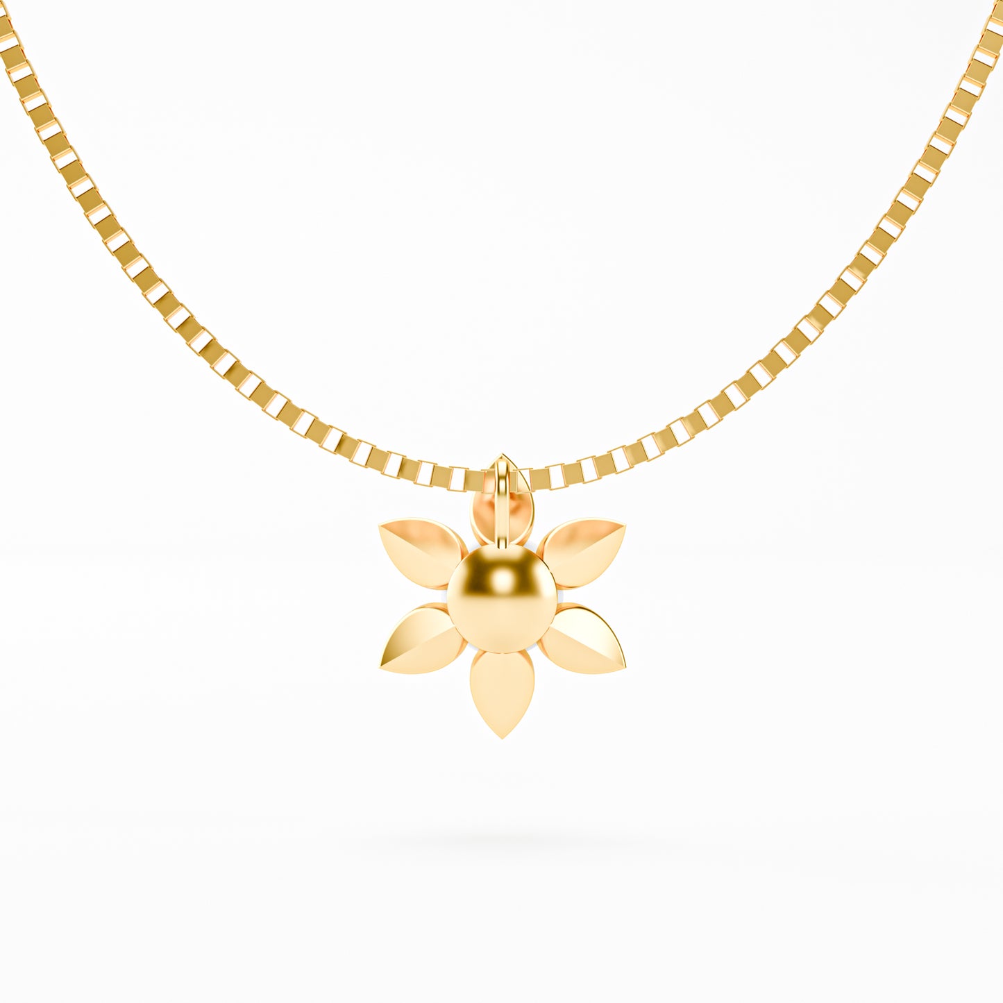 The Pearl Bloom - Six Petal Flower Pearl Pendant