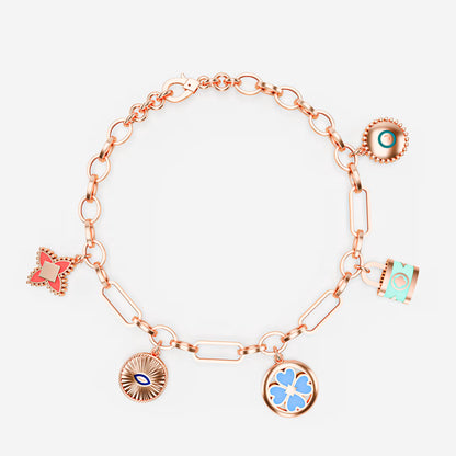 The Lucky Five - Enamel Lucky Charm Bracelet