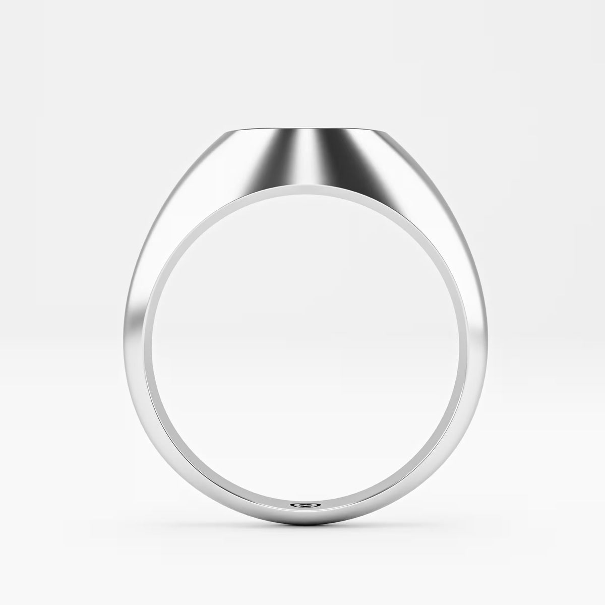 The Diamond Signet - Oval Pavé Diamond Men's Ring