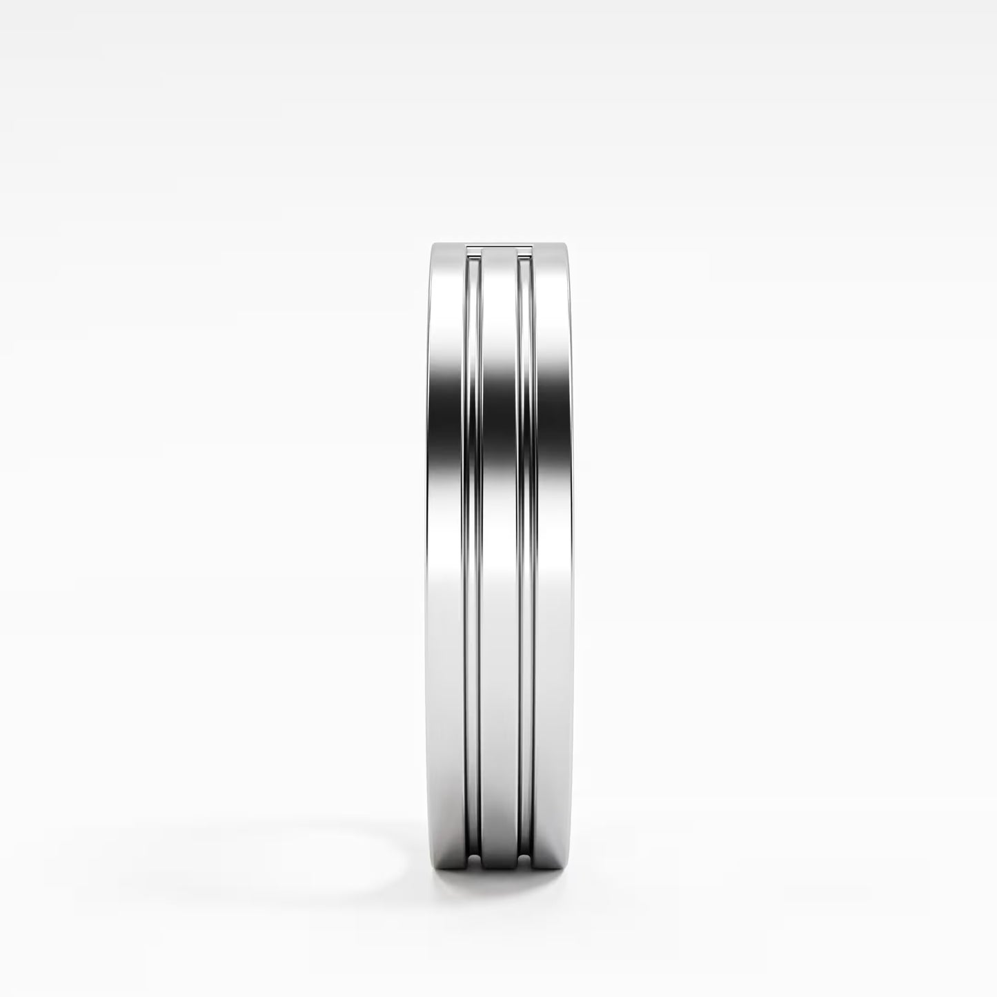 The Groove - Men's Princess Cut Diamond Wedding Band