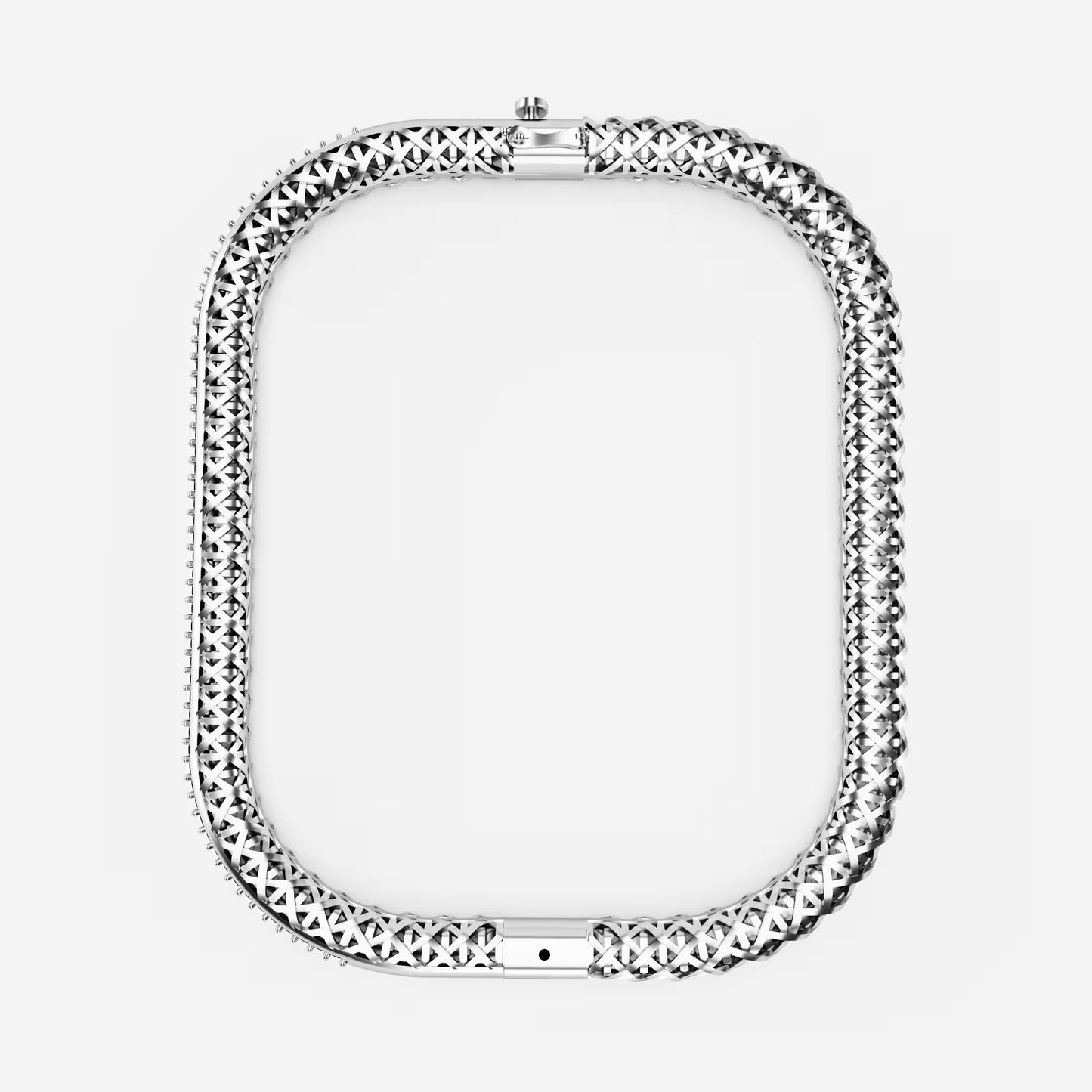 Rose Gold Woven Diamond Bracelet with Pavé Diamond Bar
