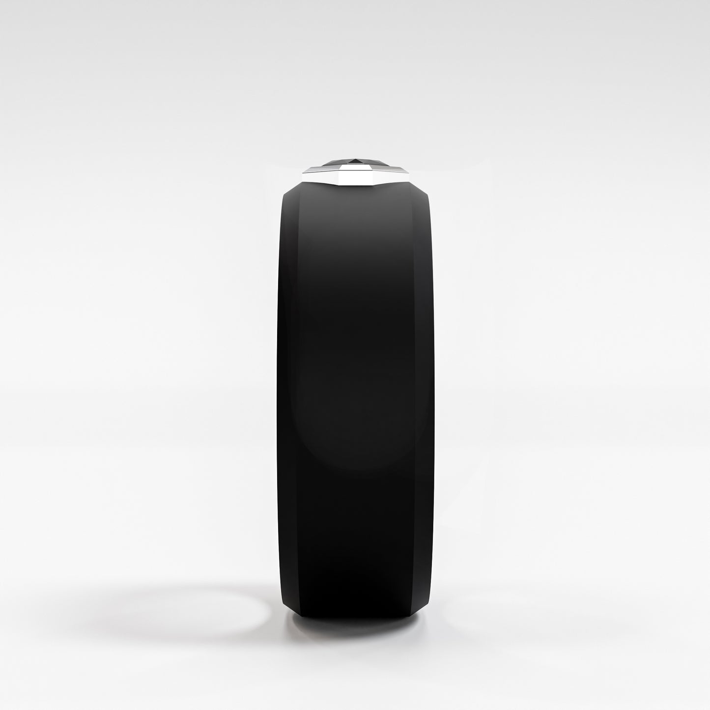 The Onyx Hex - Black Diamond Octagon Bezel Ring
