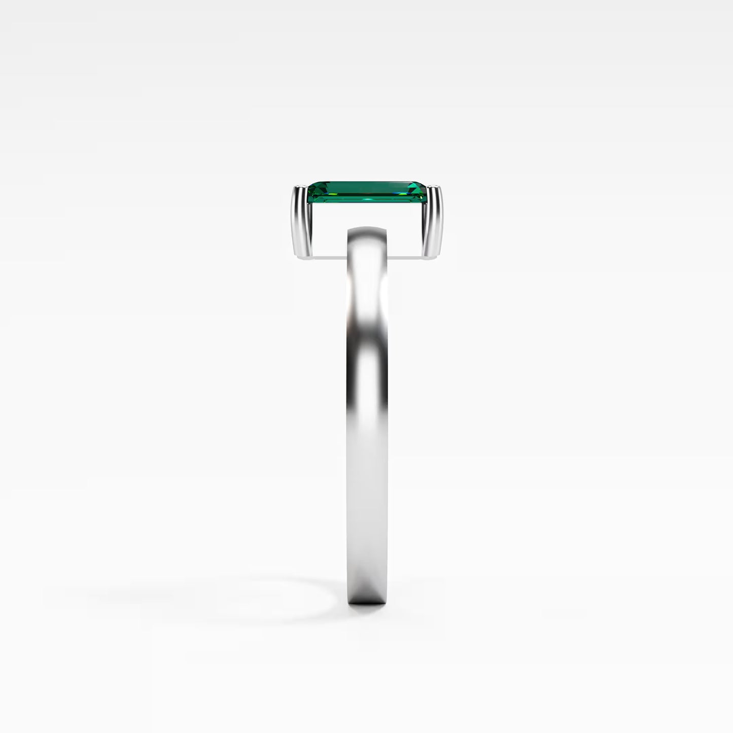 Emerald-Cut Solitaire Ring
