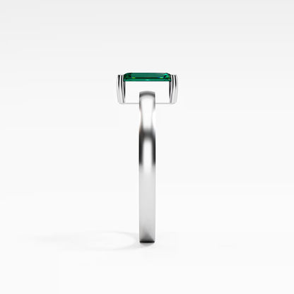 Emerald-Cut Solitaire Ring