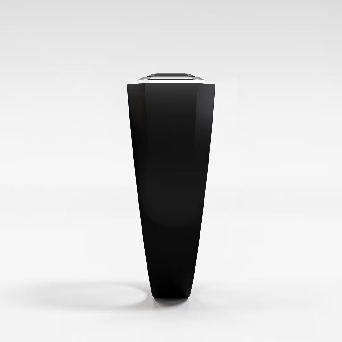 The Onyx Signet - Black Diamond Gold Bezel Ring