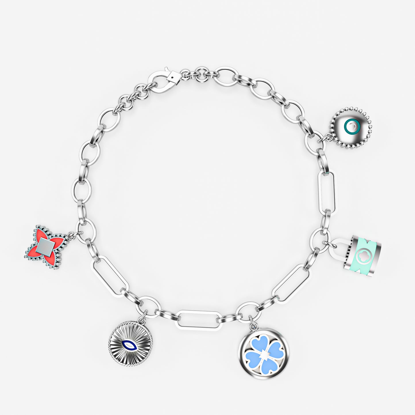 The Lucky Five - Enamel Lucky Charm Bracelet