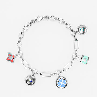 The Lucky Five - Enamel Lucky Charm Bracelet