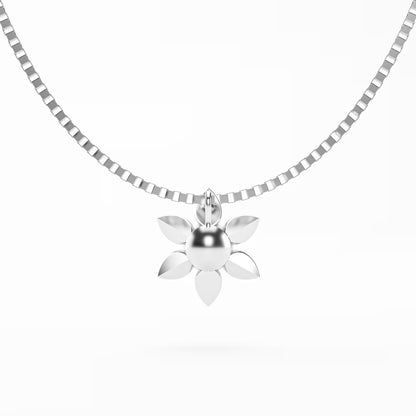 The Pearl Bloom - Six Petal Flower Pearl Pendant